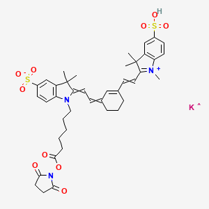 Chemical structure of Sulfo-Cyanine7 NHS ester