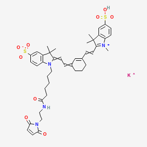 Chemical structure of Sulfo-Cyanine7 maleimide