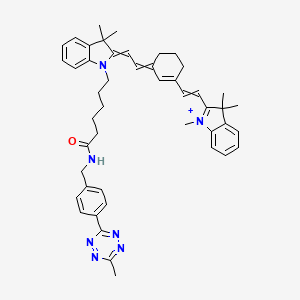 Chemical structure of Cyanine7 tetrazine
