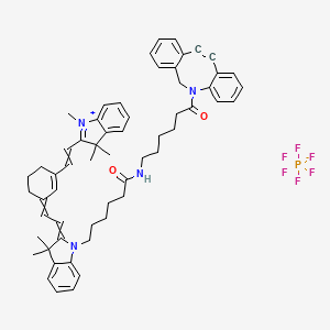 Chemical structure of Cyanine7 DBCO