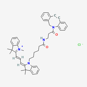 Chemical structure of Cyanine3 DBCO