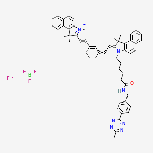 Chemical structure of Cyanine7·5 tetrazine