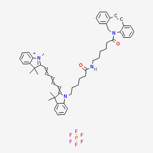 Chemical structure of Cyanine5 DBCO
