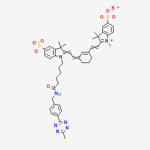 Chemical structure of Sulfo-Cyanine7 tetrazine