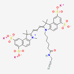 Chemical structure of Sulfo-Cyanine3·5 alkyne