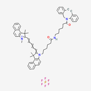 Chemical structure of Cyanine5·5 DBCO