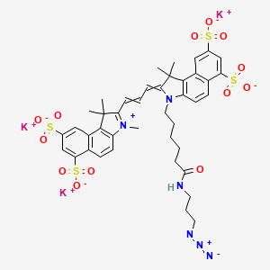 Chemical structure of Sulfo-Cyanine3·5 azide