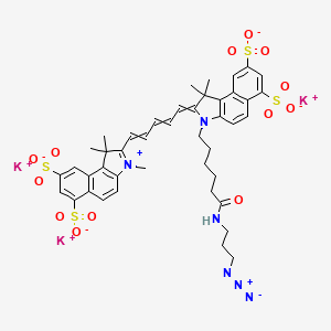 Chemical structure of Sulfo-Cyanine5·5 azide