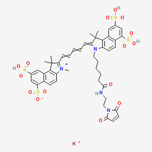 Chemical structure of Sulfo-Cyanine5·5 maleimide