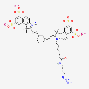 Chemical structure of Sulfo-Cyanine7·5 azide