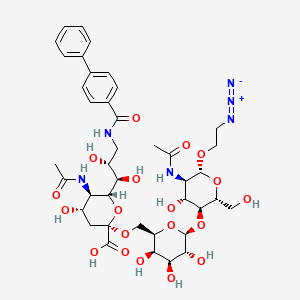 Chemical structure of CD22L-N3 (BPC-Sia-LacNAc-N3)