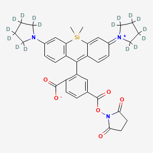 Chemical structure of JFX™ 650, NHS ester
