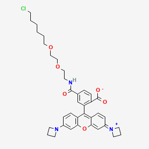 Chemical structure of Janelia Fluor® 549, Haloalkane