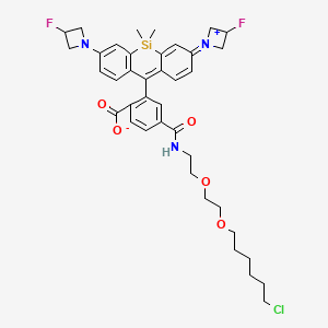 Chemical structure of Janelia Fluor® 635, Haloalkane
