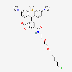 Chemical structure of Janelia Fluor® 646, Haloalkane