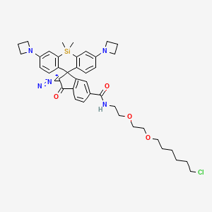 Chemical structure of PA Janelia Fluor® 646, Haloalkane