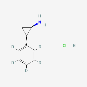 Chemical structure of (rel)-Tranylcypromine D5 hydrochloride