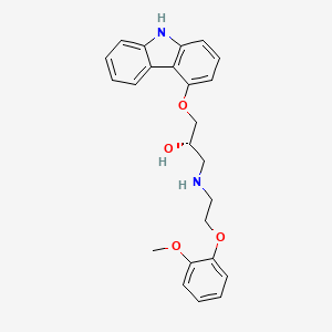 Chemical structure of (S)-Carvedilol