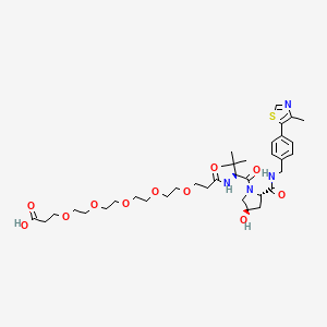 Chemical structure of (S,R,S)-AHPC-PEG5-COOH