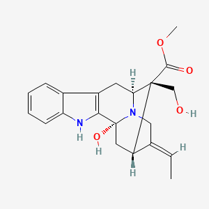 Chemical structure of 16-Epivoacarpine