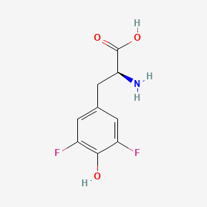 Chemical structure of 3,5-Difluoro-L-tyrosine