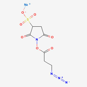 Chemical structure of 3-Azidopropionic Acid Sulfo-NHS ester
