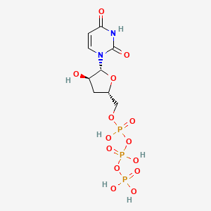 Chemical structure of 3'-Deoxyuridine-5'-triphosphate