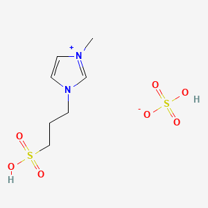 Chemical structure of 5-Hydroxytoluene-2,4-disulphonic acid diammonium