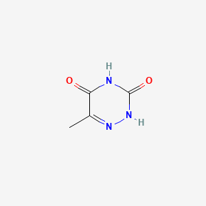 Chemical structure of 6-Azathymine