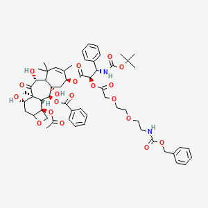 Chemical structure of 7-O-(Amino-PEG4)-paclitaxel