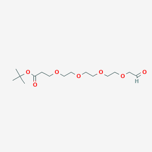 Chemical structure of Ald-CH2-PEG4-Boc