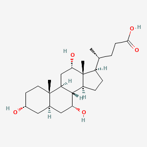 Chemical structure of Allocholic acid