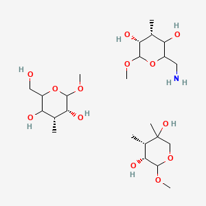 Chemical structure of Amino-PEG11-CH2COOH