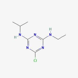 Chemical structure of Atrazine