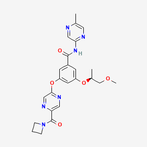 Chemical structure of AZD1656