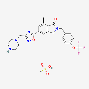 Chemical structure of AZD-8529 mesylate