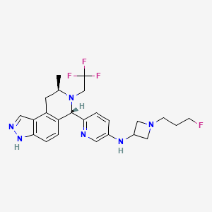 Chemical structure of AZD-9833