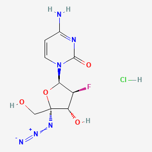 Chemical structure of Azvudine hydrochloride