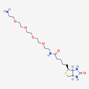 Chemical structure of Biotin-PEG4-amine