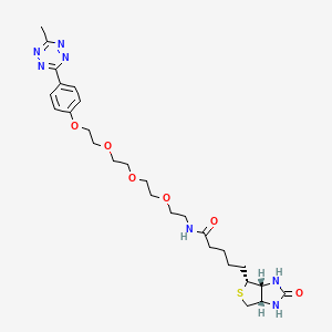 Chemical structure of Biotin-PEG4-methyltetrazine