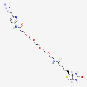 Chemical structure of Biotin-PEG4-Picolyl azide