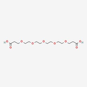 Chemical structure of Bis-PEG5-acid