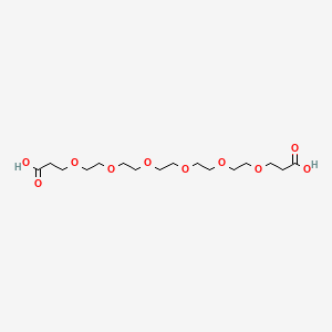 Chemical structure of Bis-PEG6-acid