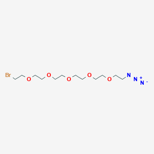 Chemical structure of Bromo-PEG5-azide