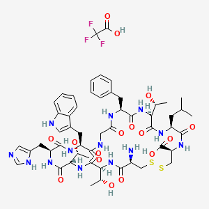 Chemical structure of CTTHWGFTLC, CYCLIC TFA