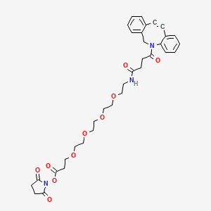 Chemical structure of DBCO-PEG4-NHS ester