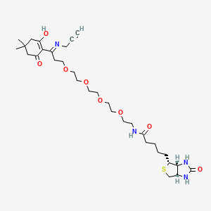 Chemical structure of Dde Biotin-PEG4-alkyne