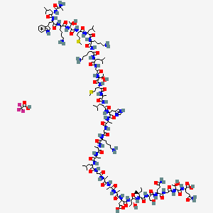 Chemical structure of Dermaseptin TFA