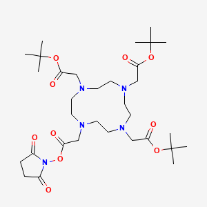 Chemical structure of DOTA-tris(tBu)ester NHS ester