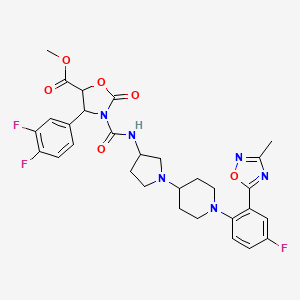 Chemical structure of EGFR-IN-1 TFA
